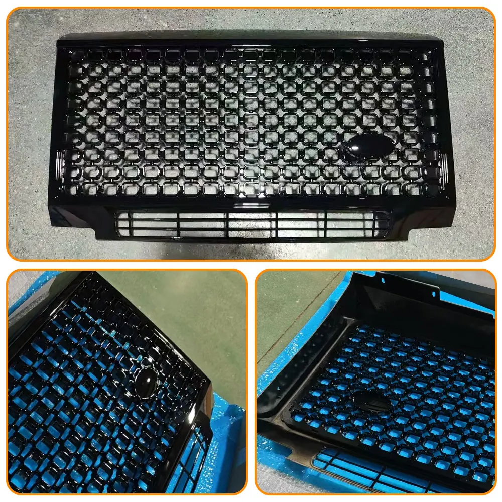 Car Front Bumper Grille ABS OCTA Mesh Grill For Land Rover Defender 90 110 Car Accessories Upgrade New Style Grills