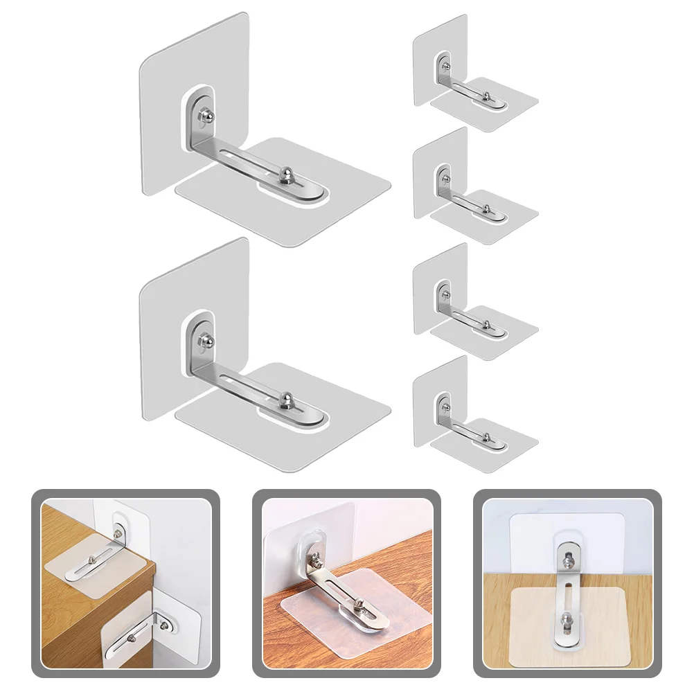 

6 Pcs Furniture Fixing Stickers Dresser Kids Wall Anchors for Baby Proofing Suite Glue Adhesive Anti-tip Pvc Punch Free Safety