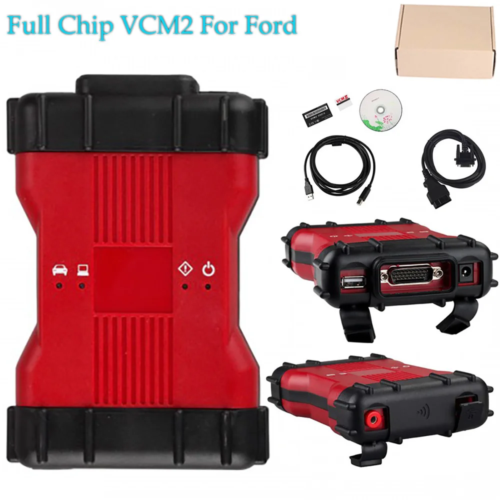 A++++Full Chip VCM2 IDS-V129 Multi-Language Diagnostic Tools VCM 2 Duble PCB For Ford VCMII OBD2 Scanner