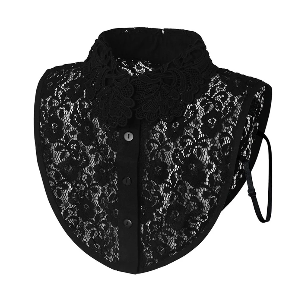 

Clothes Accessory Detachable Fake Collar Lace White Black False Collar Half Shirt Women Girls