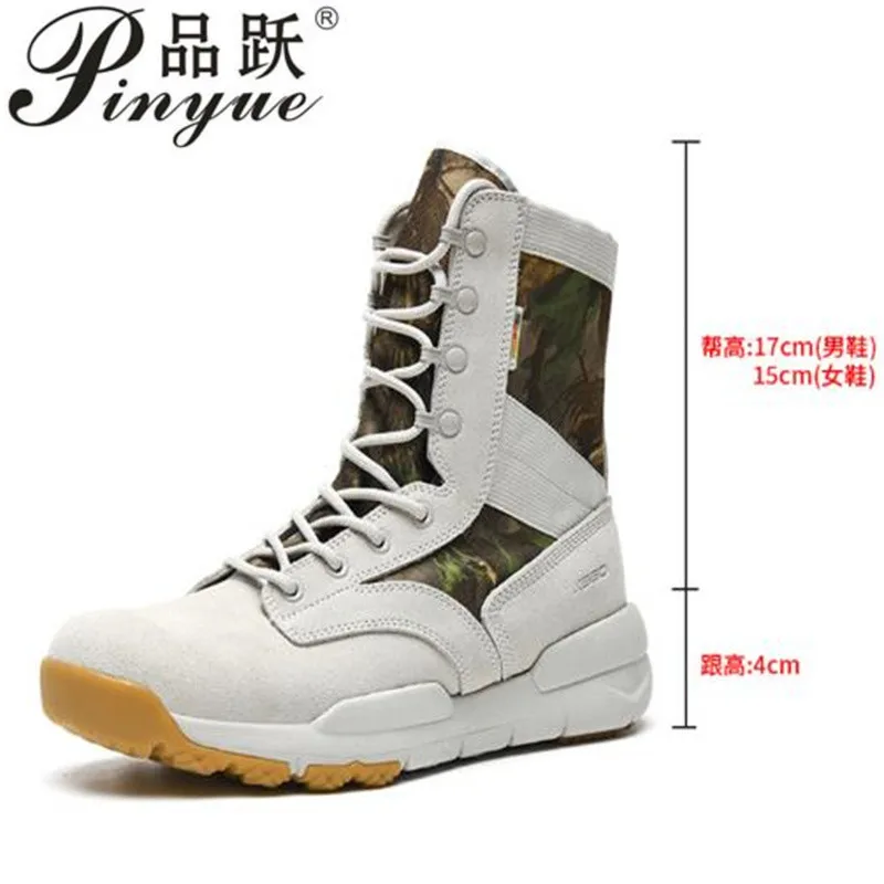 

Men Hot Sale Military Boots Men Outdoor High Top Hiking Shoes Men Sports Tactical Boots Wear-Resistant Camping Sneakers 35-45