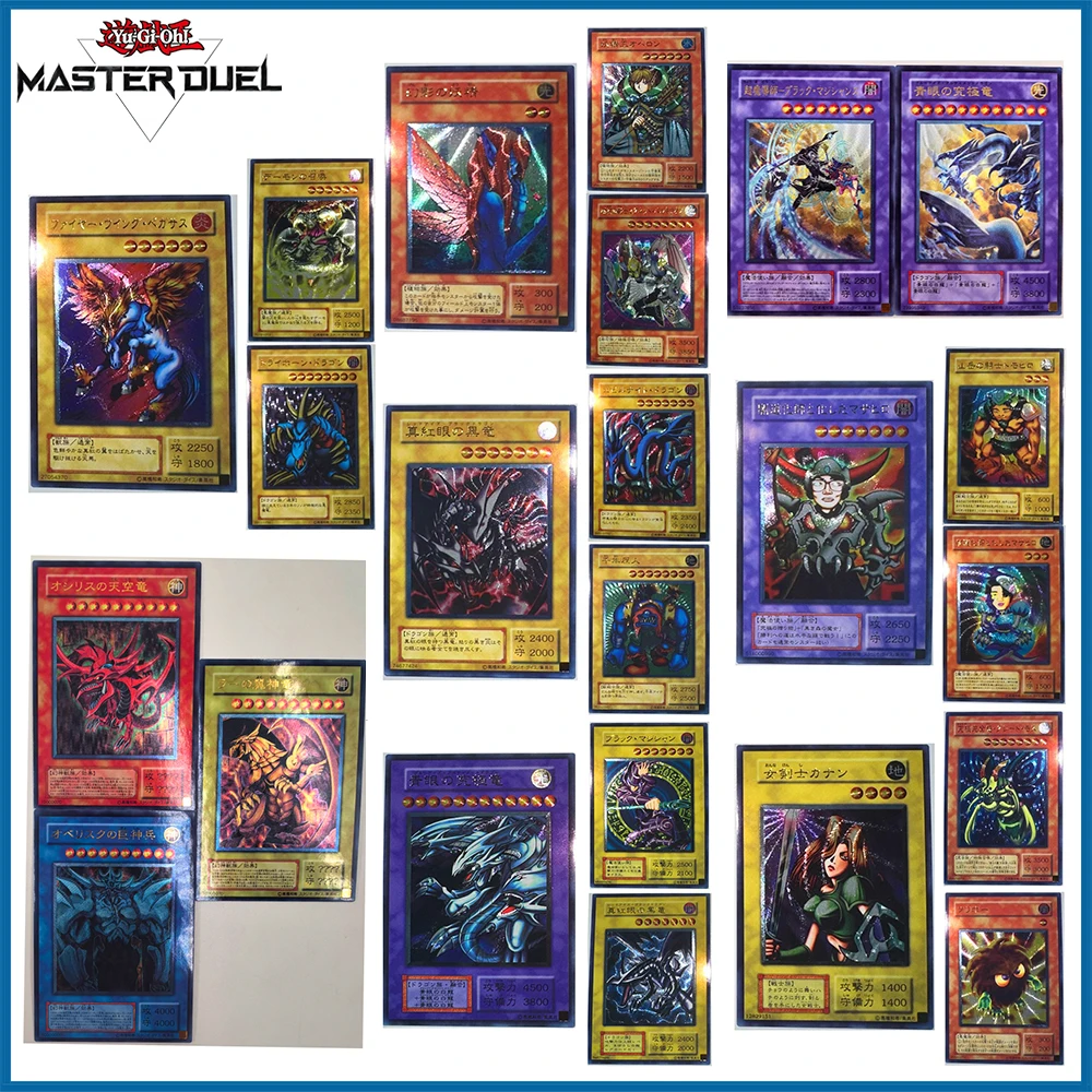 Anime Boys Battle Game Toys Collectible Cards Christmas Birthday Gift Board Game Yu-Gi-Oh DIY ACG Lanai Black Luster Soldier