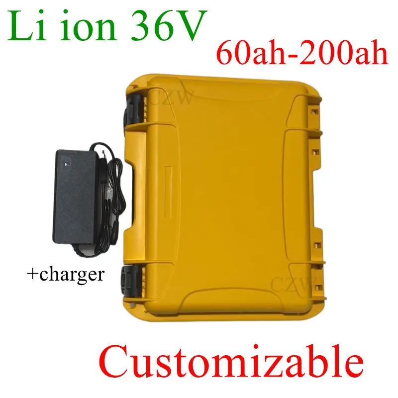 

CZW36V 60Ah 80Ah 100Ah 110Ah 120Ah 130Ah 150Ah 200Ah Lithium Li Ion Battery For Trolling Motor Propeller Fishing Boat +Charger.