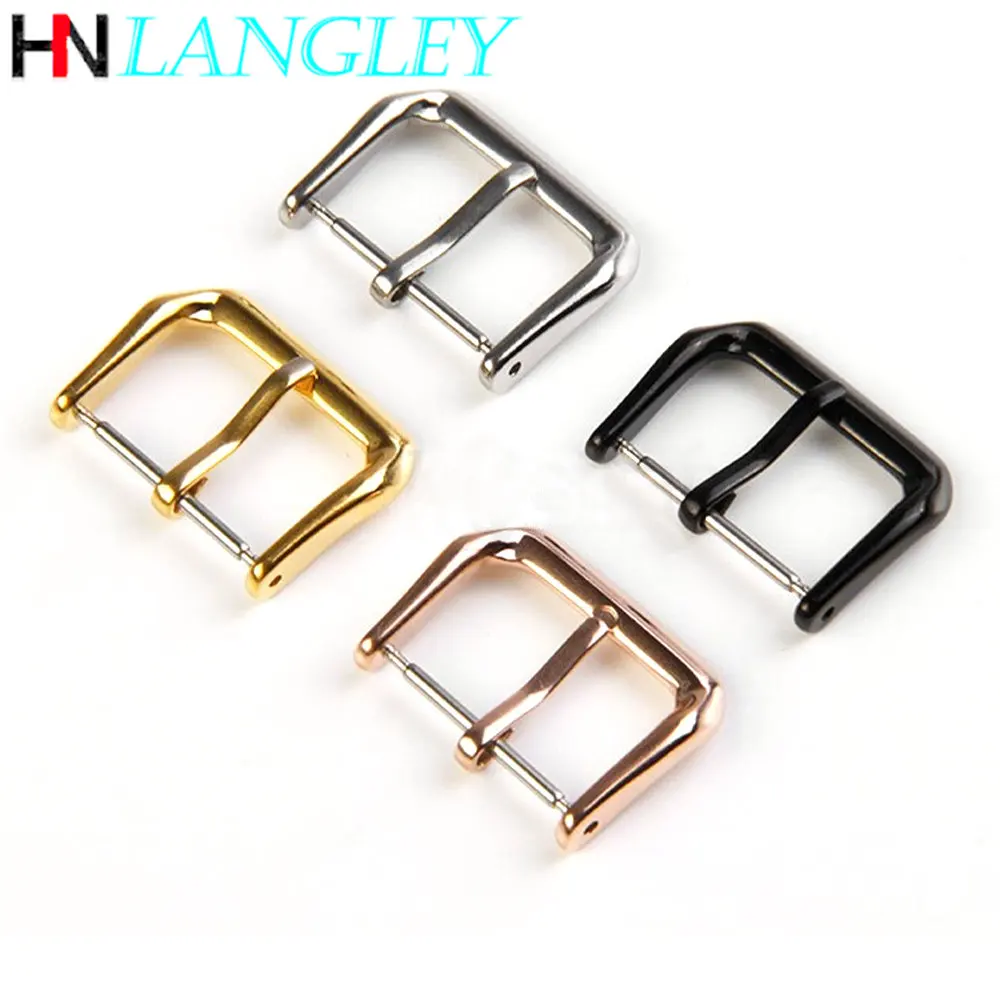 316L Stainless Steel Watch Pin Buckle 8/10/12/14/16/18/20mm/22mm Leather Watch Band Strap Clasp Accessories Metal Watch Button