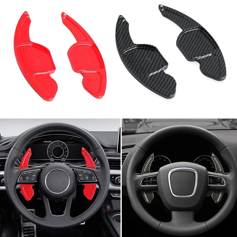 Car Steering Wheel Shift Paddle Shifter Extended ABS For Audi A3 S3 A4 S4 B8 A5 S5 A6 S6 A8 R8 Q5 Q7 A7 Q3 S5 S7 S8 RS3 RS6 SQ5