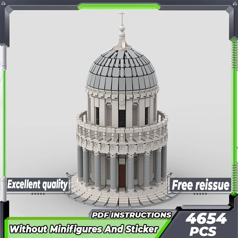 Roman Street View Model Moc Building Bricks The Temple Of Bramante Technology Blocks Gifts Christmas Toys DIY Sets Assembly