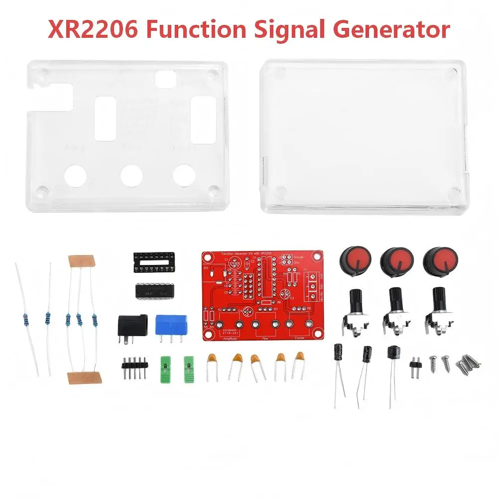 XR2206 High Precision Signal Generator DIY Kit Sine Triangle Square Waves 1Hz-1MHz Frequency Range Adjustable Frequency