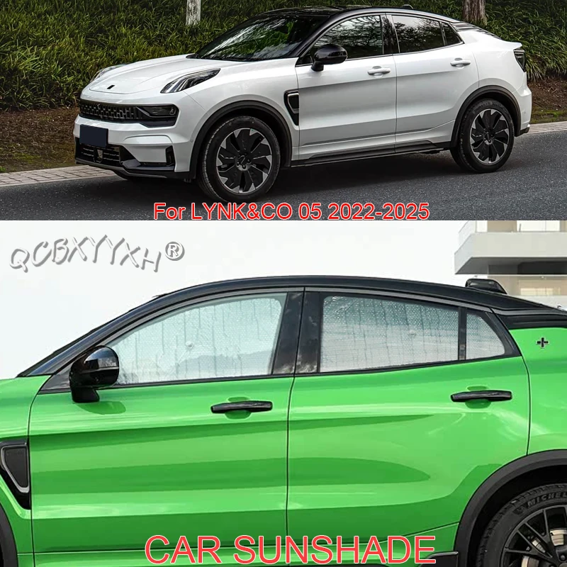 Car Sun Shade Aluminum Foil Foldable UV Heat Insulation Windshield Sunshades For LYNK&CO 05 2022-2025 Protect Cover Accessory