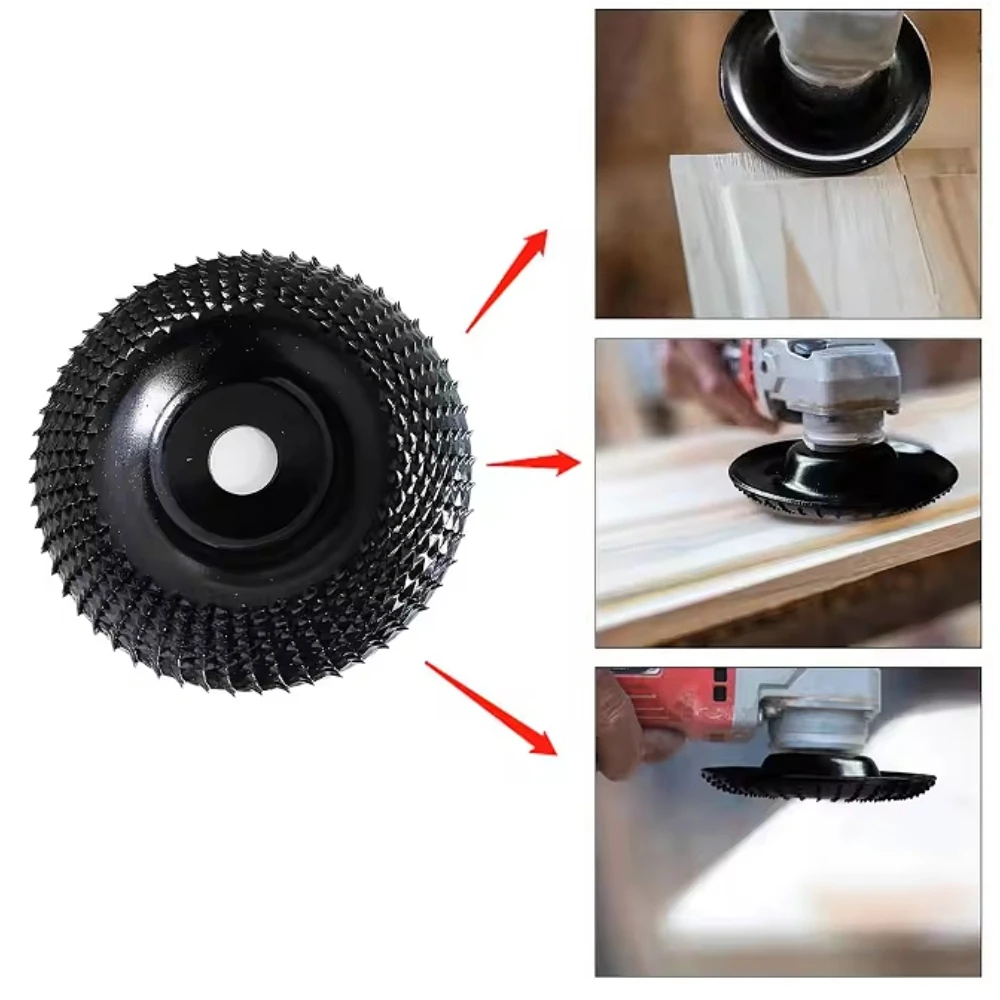 

4 Inch Angle Grinder Wood Carving Disc Woodworking Grinding Shaping Wheel Abrasive Rotary Tool for Bore Angle Grinders