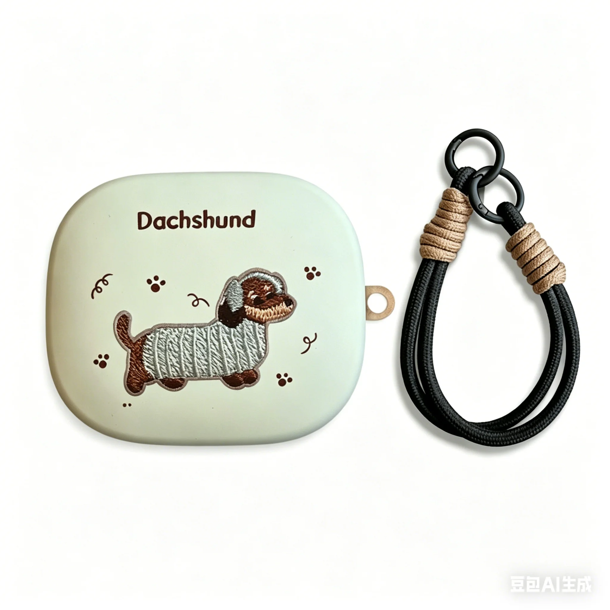 Urocze silikonowe etui z kreskówkowym motywem do słuchawek Shokz OpenFit Pro z zaczepem na ucho, odporne na upadki i wstrząsy, matowe etui ochronne ze smyczą. — zdjęcie produktu 6