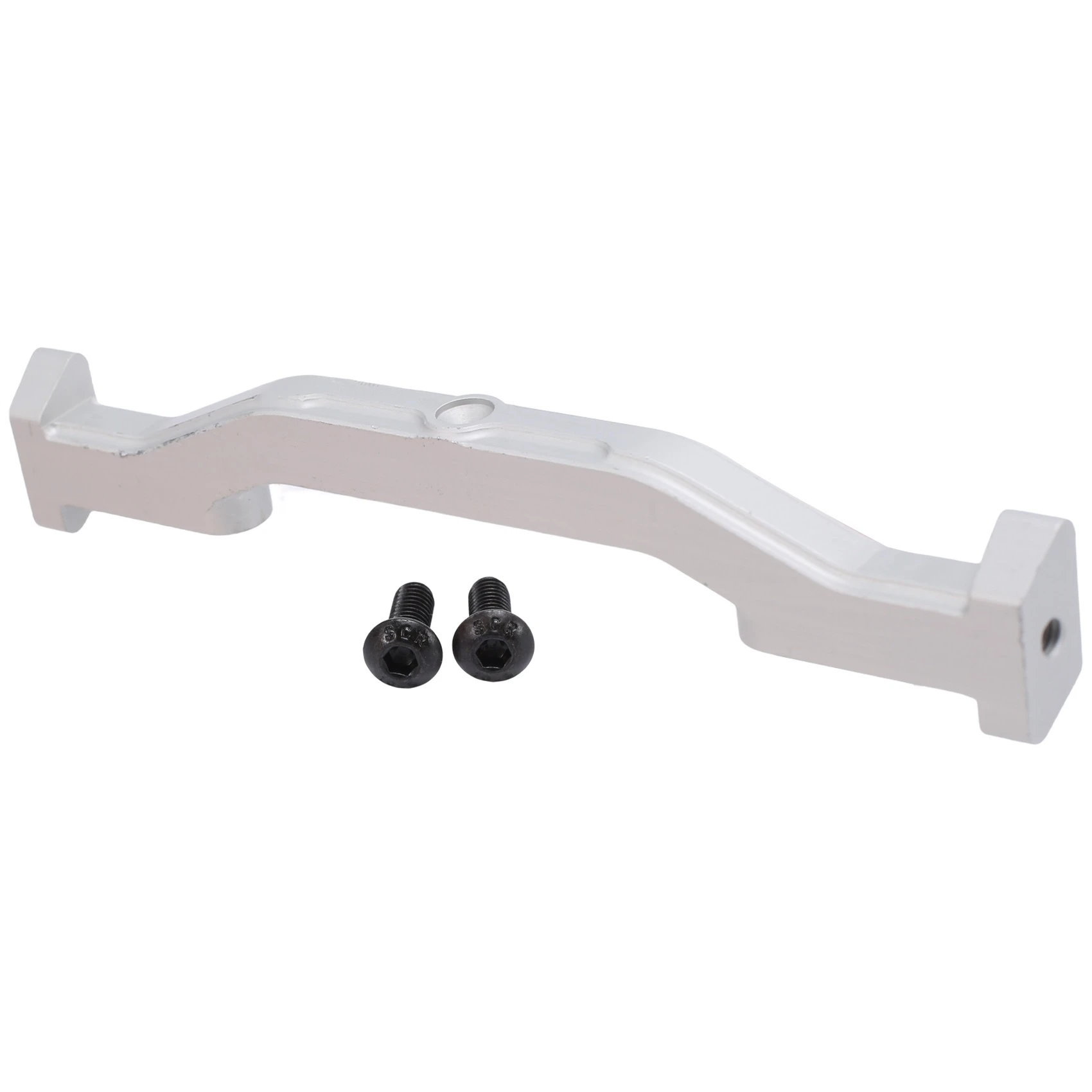 Varilla de soporte de marco inferior de soporte de chasis de metal para piezas de coche trepador de control remoto Axial SCX6 JLU AXI05000 1/6, Plata