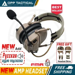 2024 Version New Full Digital Dual DPS FMA AMP Tactical Headset Communication Noise Reduction V20/V60 PTT Military Accessory