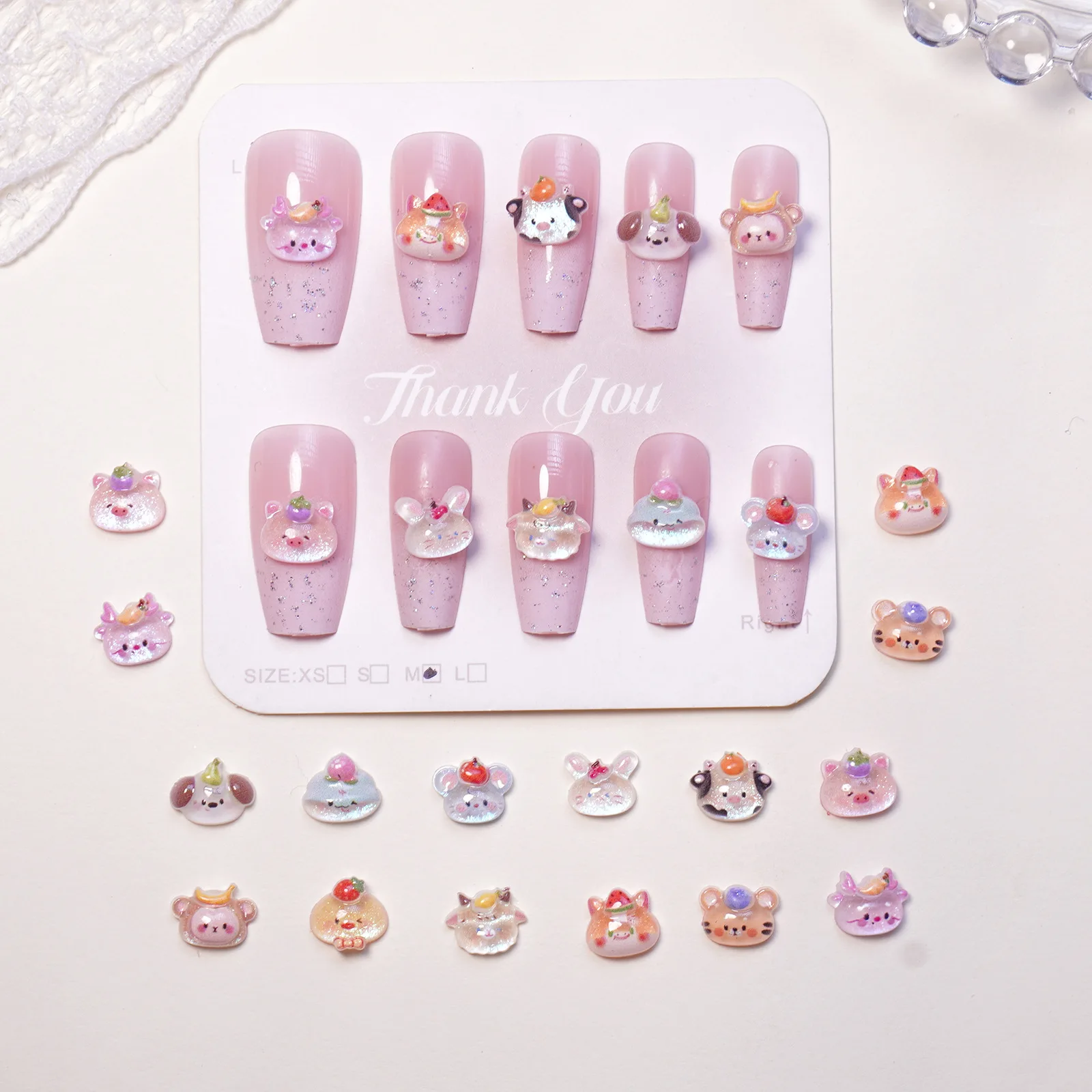 

200Pcs Resin Cartoon Zodiac Animals Charms for DIY Craft Jewelry Making Scrapbooking Nail Art Decoration