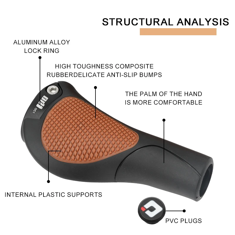 ODI Bicycle Handlebar Ergonomic Grips Anti-Skid Long/Short High Quality Rubber Handle Cover MTB Handle Bar Grips E-Bike Parts