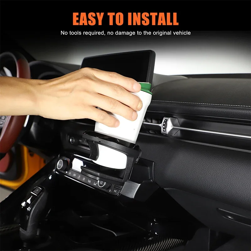 

1PCS Car Center Console Cup Holder Mount Beverage Stand For Toyota GR Supra A90 MK5 2019-2025 Phone Holder Bracket Accessories
