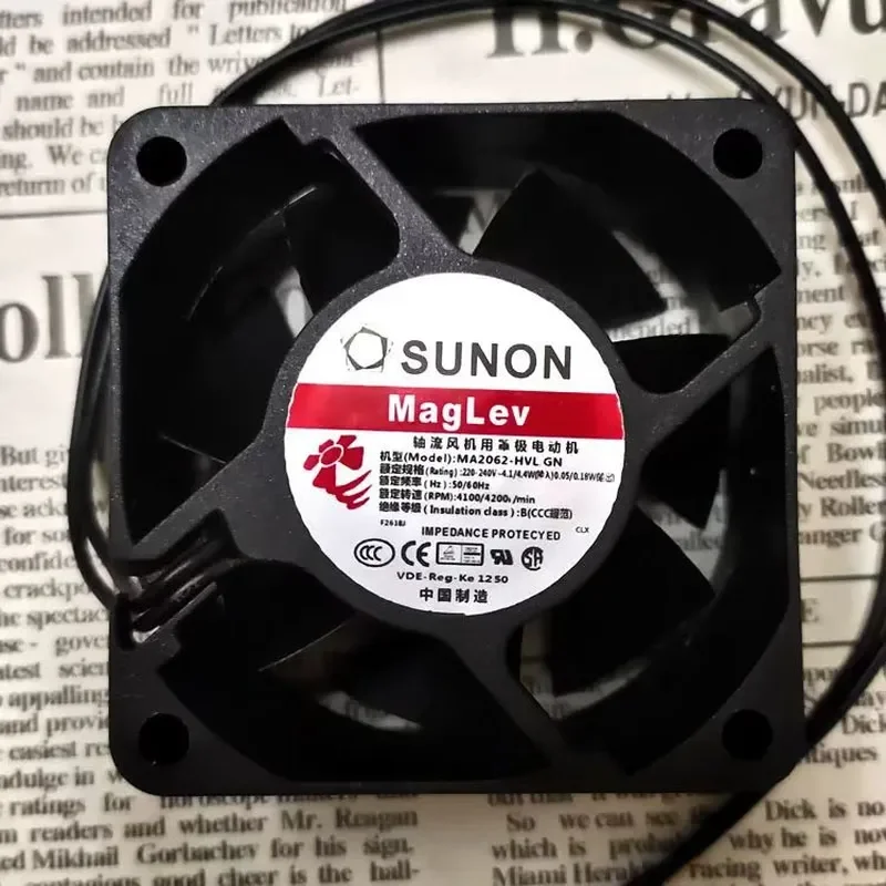 for Jianzhun SUNON MA2062-HVL GN 6025 AC Fan 220-240V 6cm Large Air Volume Cooling Fan