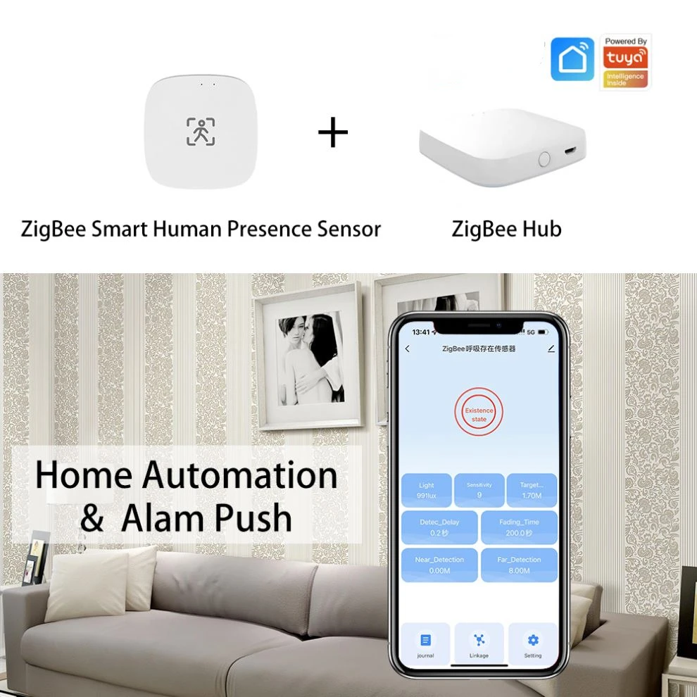 Human Presence Motion Sensor With Luminance/Distance Detection 5/110/220V Smart Life Home Automation