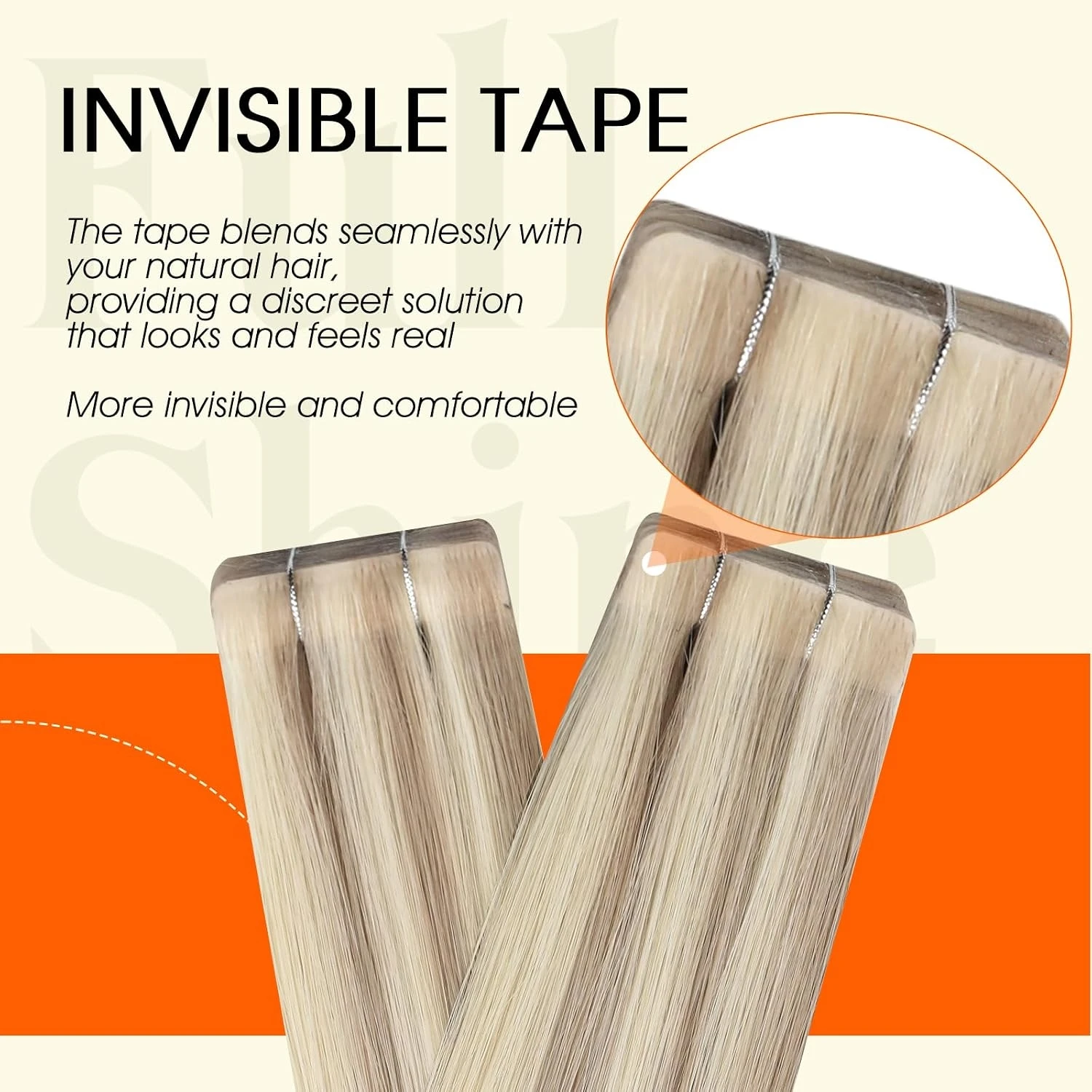 Full Shine Virgin Injection Tape Hair 100% Real Human Hair Extensions Invisible Straight Tape Hair Injected
