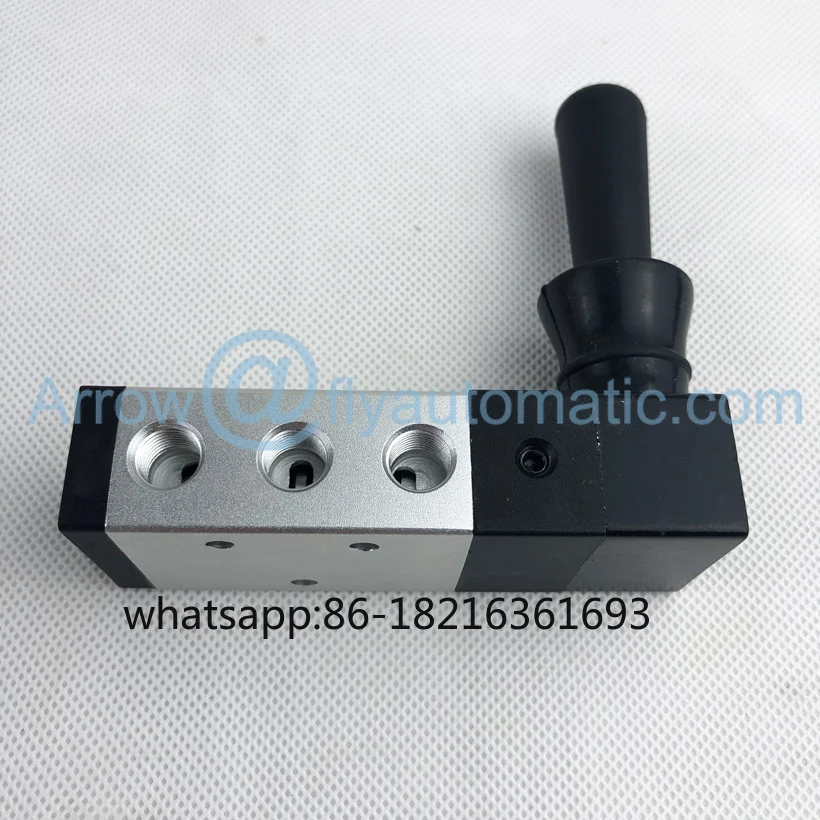 

Airtac 4H230E-06 1/8 дюйма 4H230E-08 1/4 дюйма 5/3 ходовой выпускной центральный ручной толкающий клапан