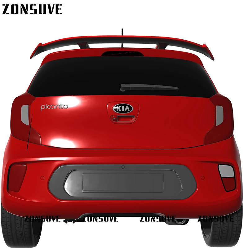 

Use For KIA Picanto Morning Roof Spoiler Rear Wing Body Kit Accessories