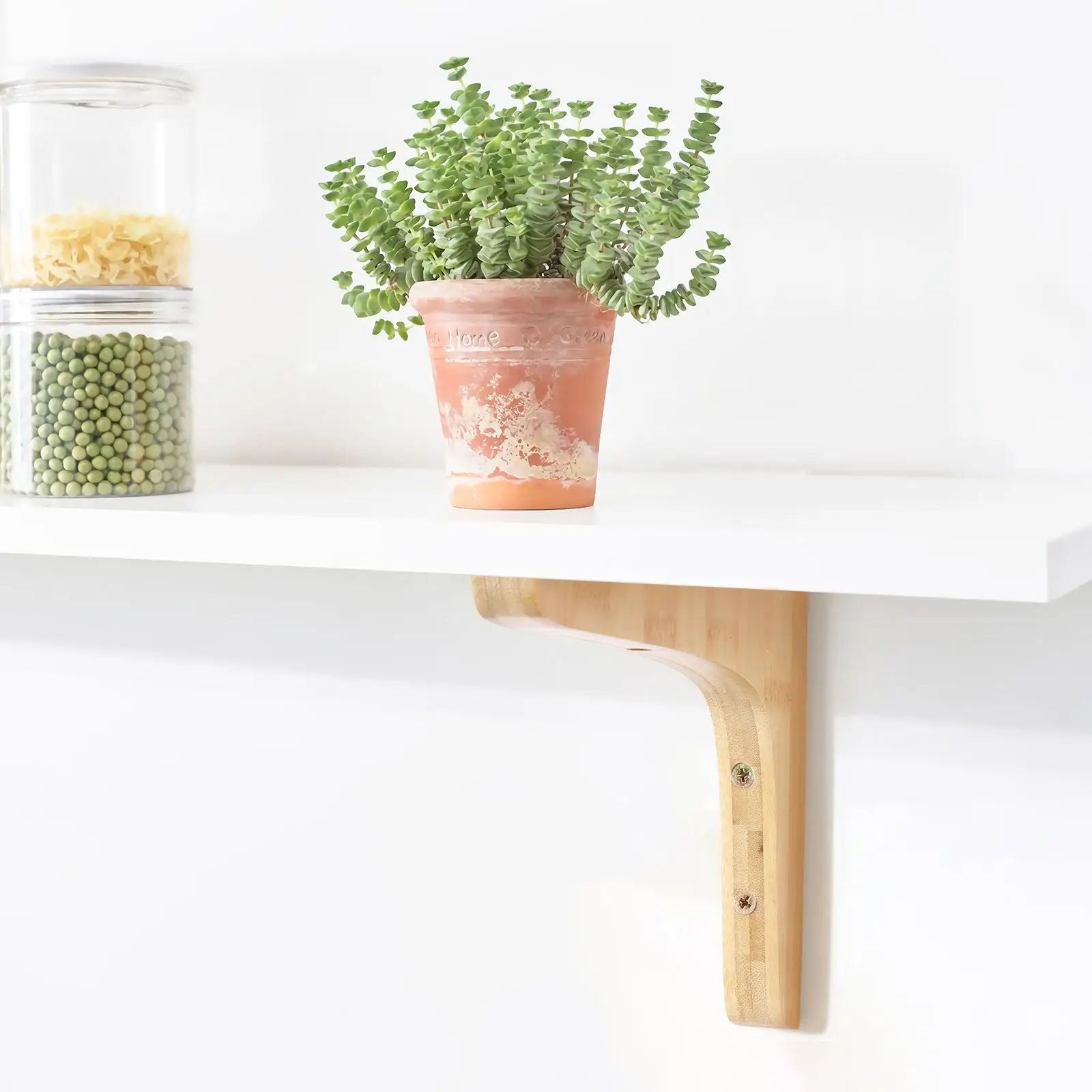

Bracket for Shelves Wall Mount Floating Shelf Support Hardware Strong Load Capacity Easy Installation