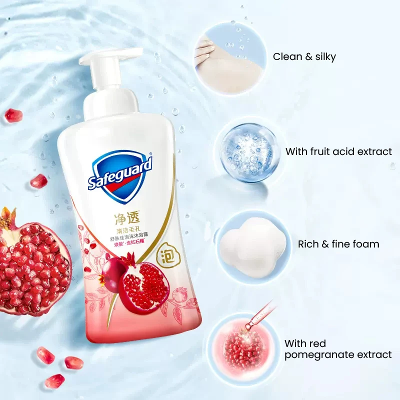 Gel de banho de desintoxicação de proteção, lavagem corporal com espuma instantânea