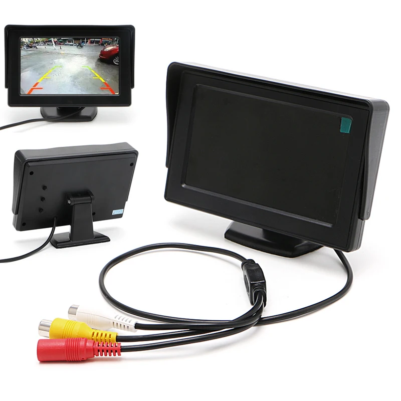 

2 In1 Car Parking 4.3" TFT LCD Monitor+Waterproof Reversing Rearview Camera