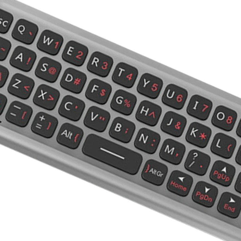 2.4G Wireless Mini Air Mouse Gyroscope IR Learning Smart Voice Remote Control With Full Keyboard For Android TV BOX PC