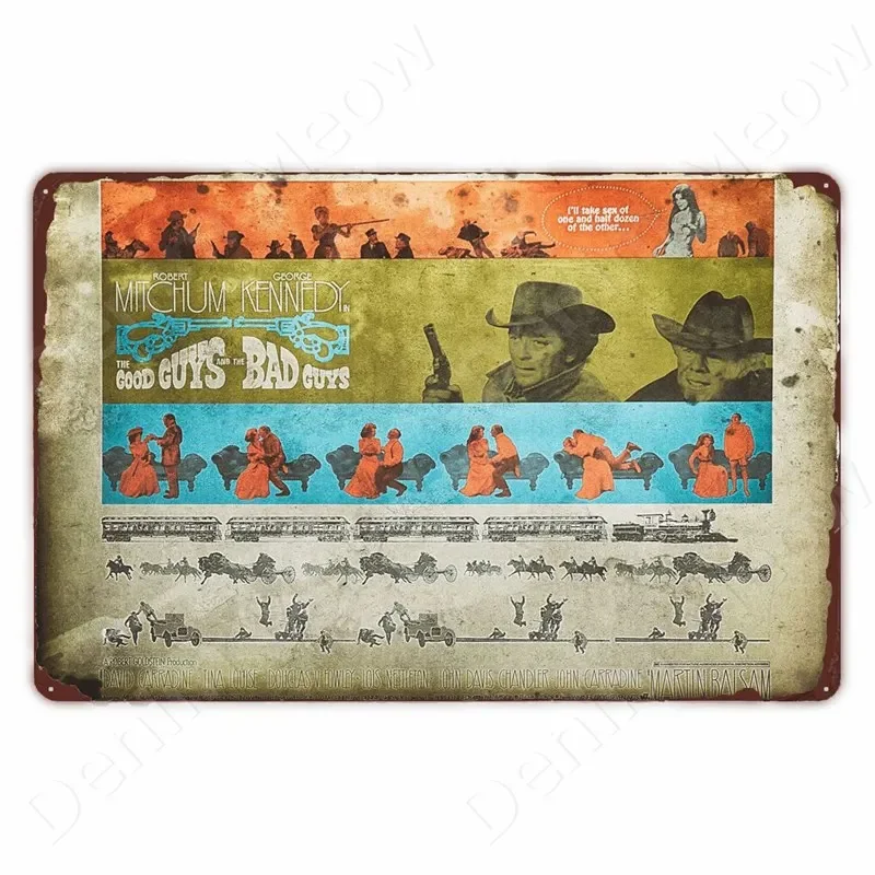 ملصق فيلم سينمائي قديم ، علامة معدنية عتيقة ، ديكور جدار فني ، جمالي ، ديكور غرفة المعيشة