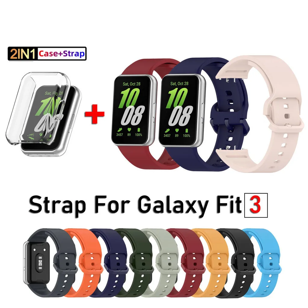 Silicone Strap For Samsung Galaxy Fit 3 Strap Watch Strap For Galaxy Fit3 Strap Replacement