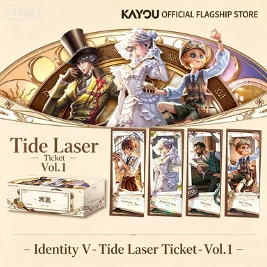 KAYOU Identity V Tide Laser Ticket Vol.1 Game Character Collectible Laser Ticket Bookmark Anime Peripheral Collection Hobby Gift