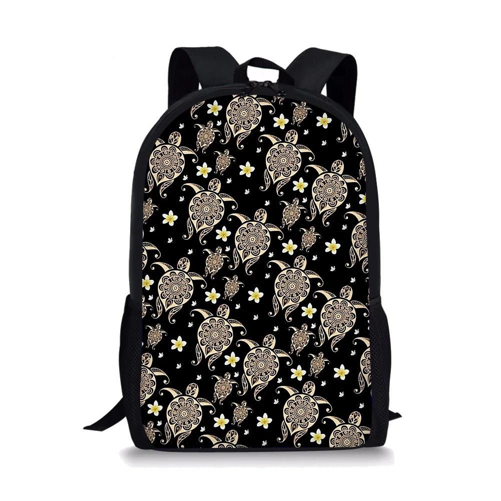 Trendy 3D Sea Turtle Pattern Print Backpack For Teens Boys Cool Children Daily Kids Students Durable Multifunctional Backpack