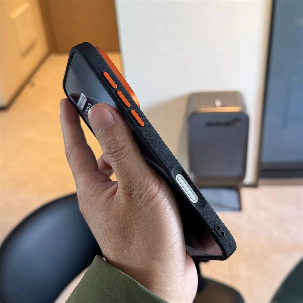 Luksusowe etui biznesowe z magnetycznym zabezpieczeniem przed uderzeniami, wykonane ze skóry PU, do OPPO Find X9 Pro Reno 15 X8 Ultra X8S+, z obsługą magnetycznego ładowania bezprzewodowego. — zdjęcie produktu 4
