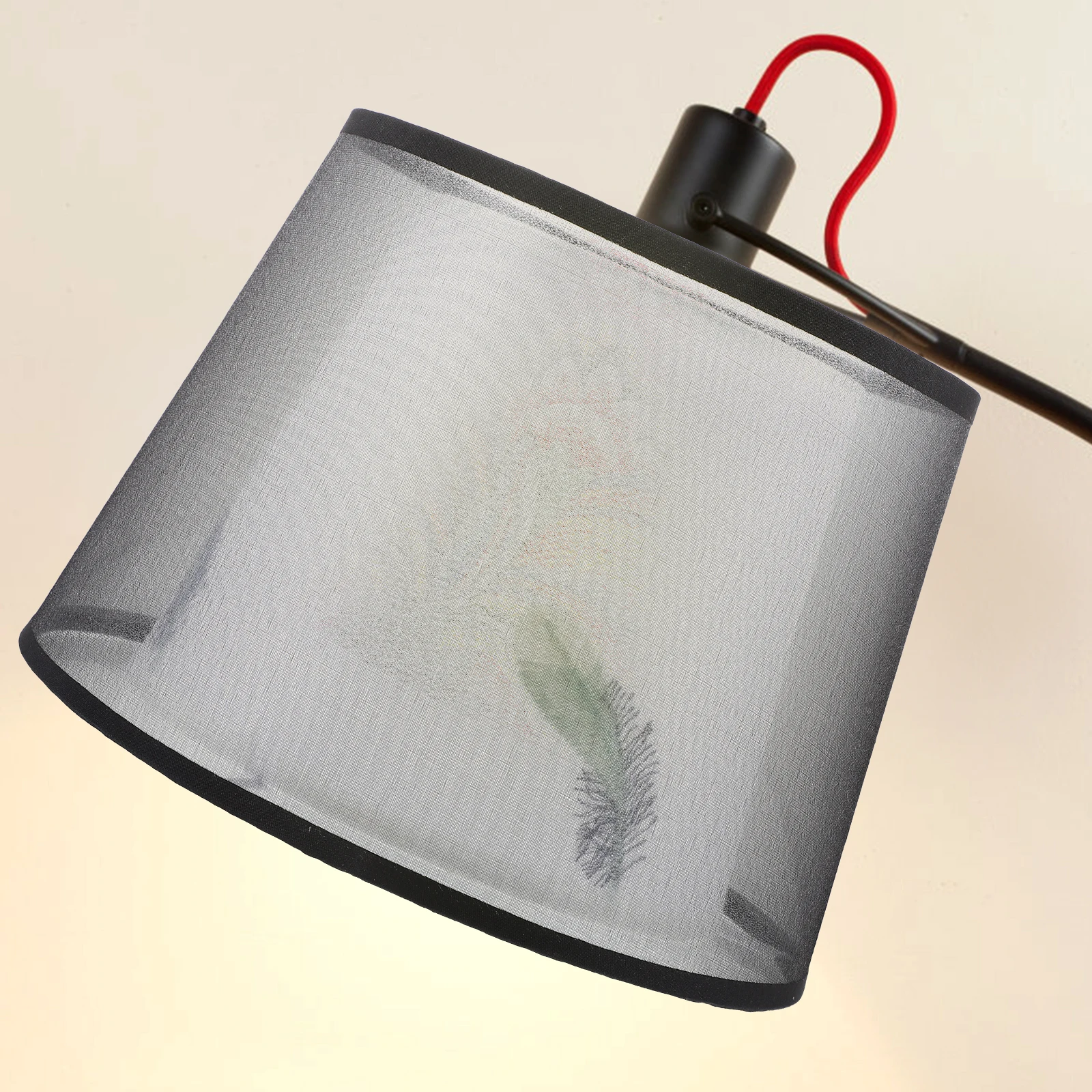 

Embroidered Lamp Shade Modern Fabric Table Lampshade Decorative Bedside Floor Lamp Cover for Bedroom Living Room Study