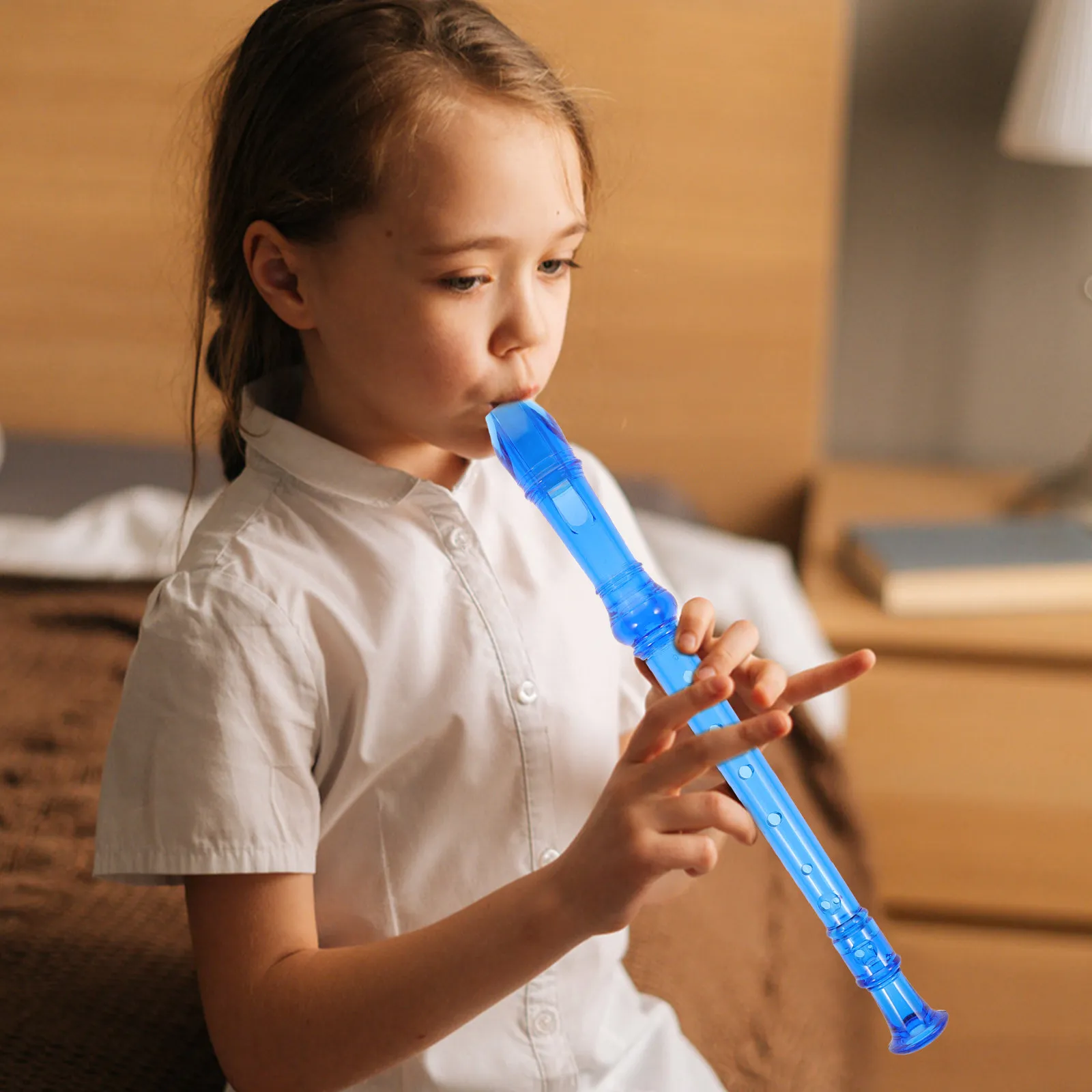 2Pcs Soprano Recorder 8 Holes Flute Beginner Instruments School Family Practice Music Class Recorder Flute Instrument