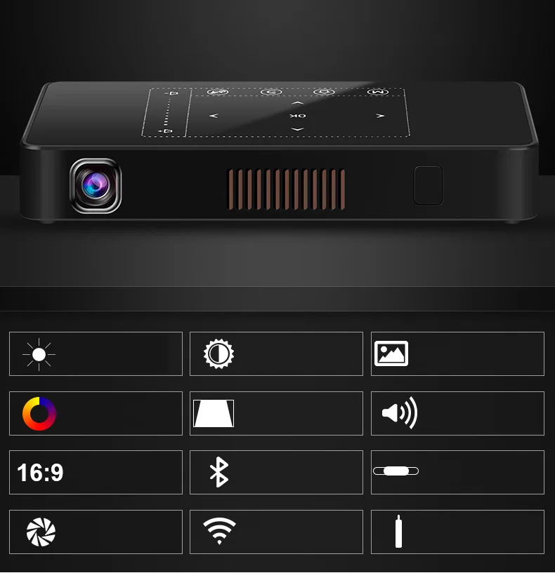 Smart Stroke Projector, Dlp, Android, Smart Office, Home Entertainment, Teaching, wifi Projector, School Student Class Assistanc