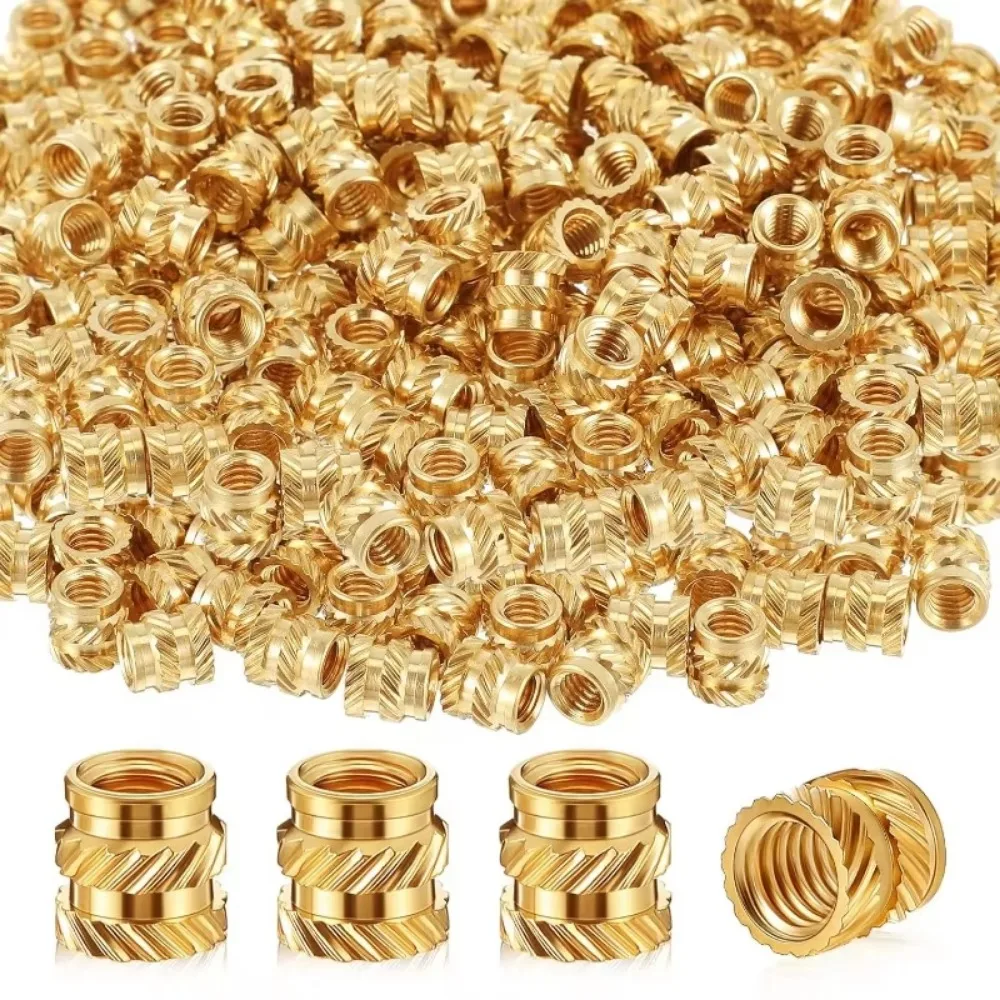 Heat Embedment Inserting Nuts 3*4*5MM Threaded Knurled Brass Hot Melt Screw Nut for M3 Printer and Others New