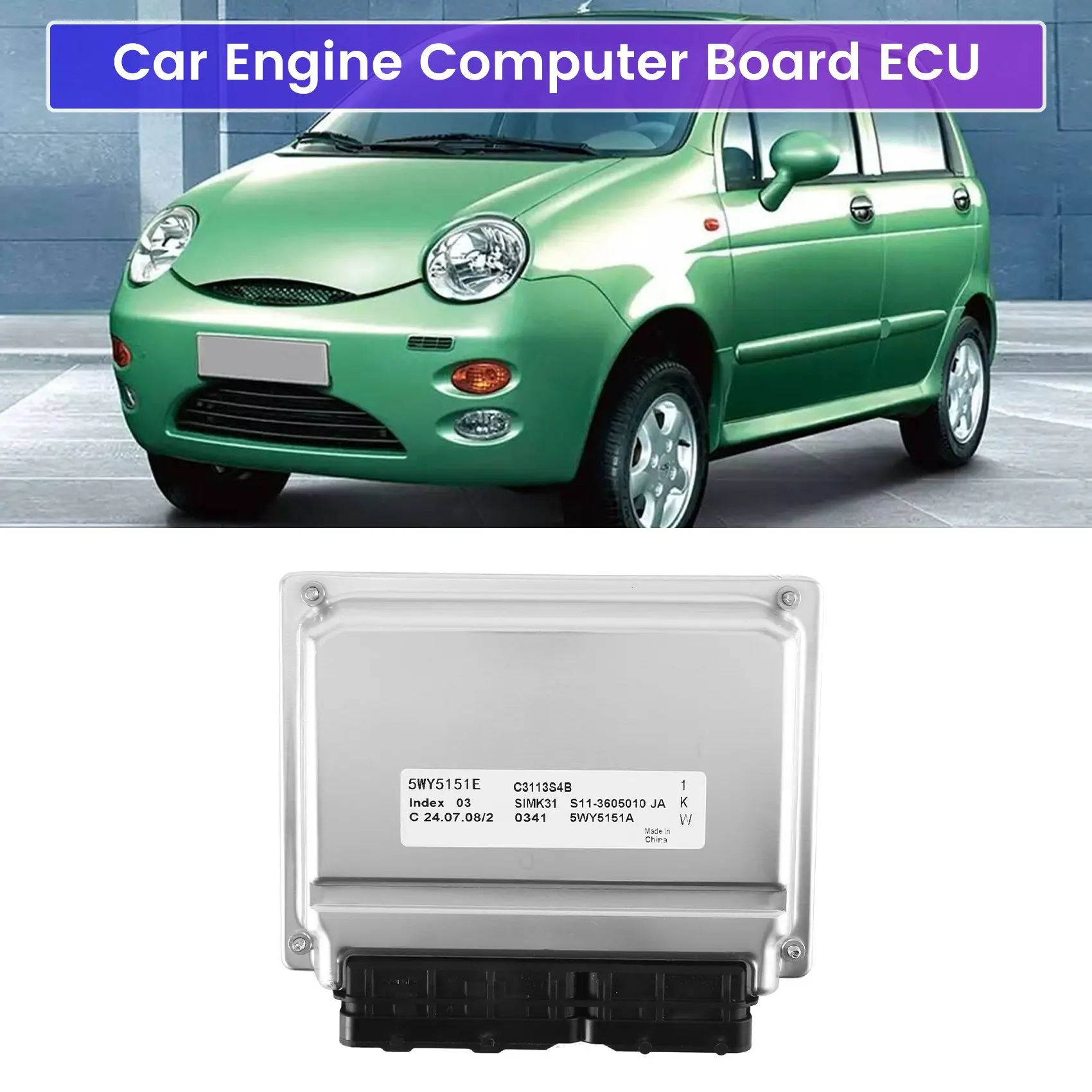 5WY5151E S11-3605010JA Car Engine Computer Board ECU for QQ Car