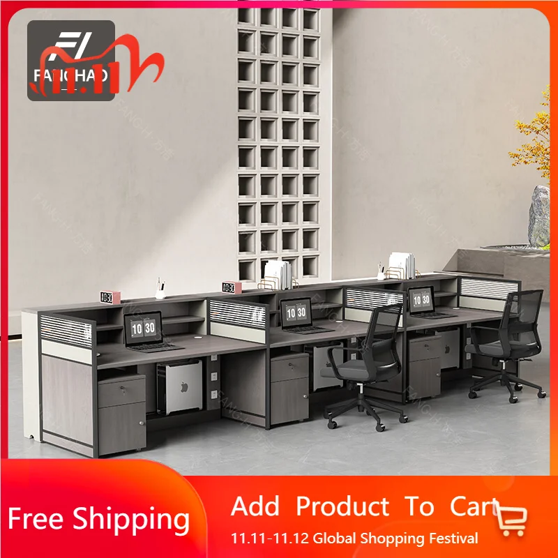 

Luxury Drafting Office Desk Work Conference Minimalist Mobile Gaming Office Desk Modern Reception Metal Escritorio Furniture