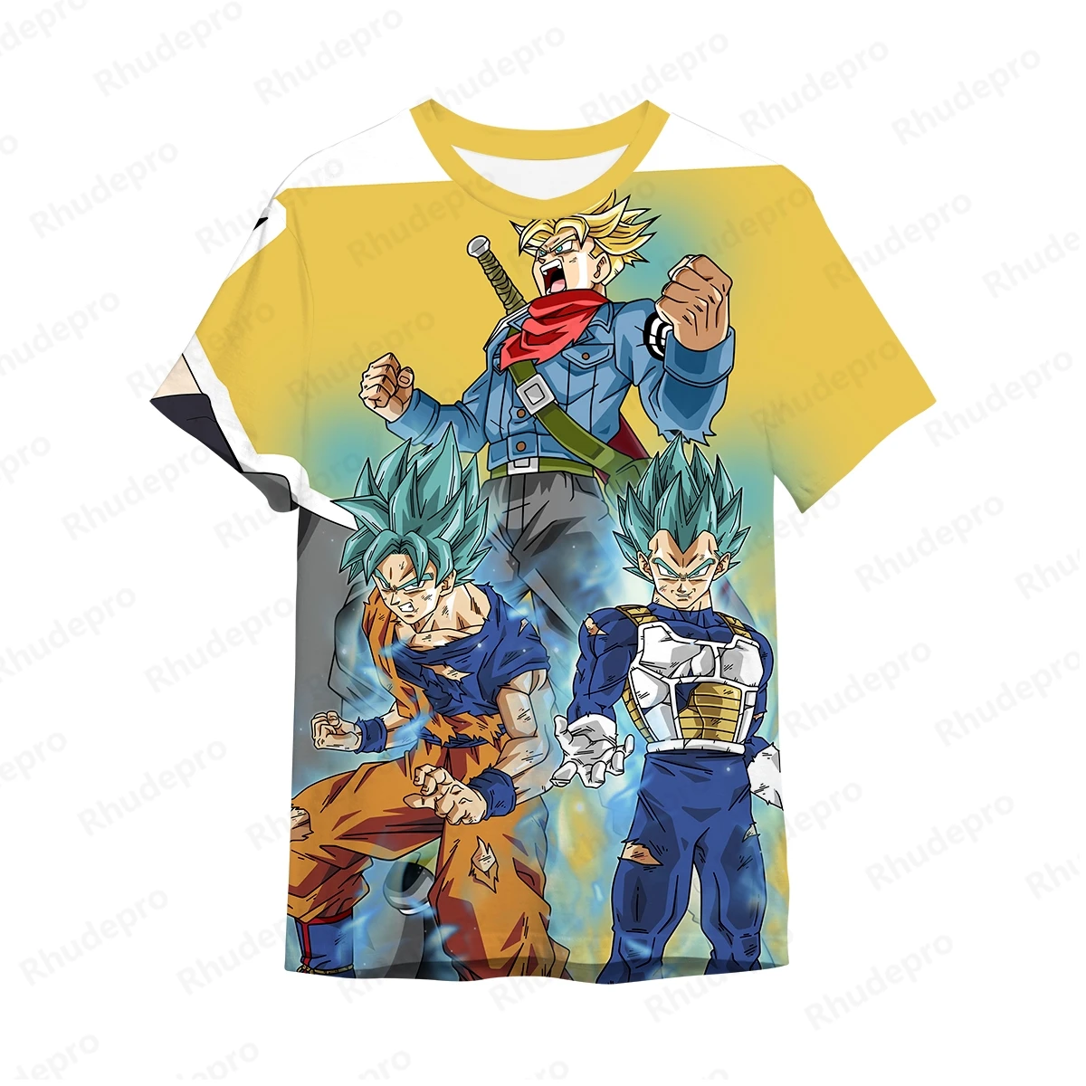 

Tee Shirt Men Vegeta T-shirt Dragon Ball Trend Goku 2025 Summer Cool Tops Oversized New 110-6XL Anime Super Saiya Short Sleeves
