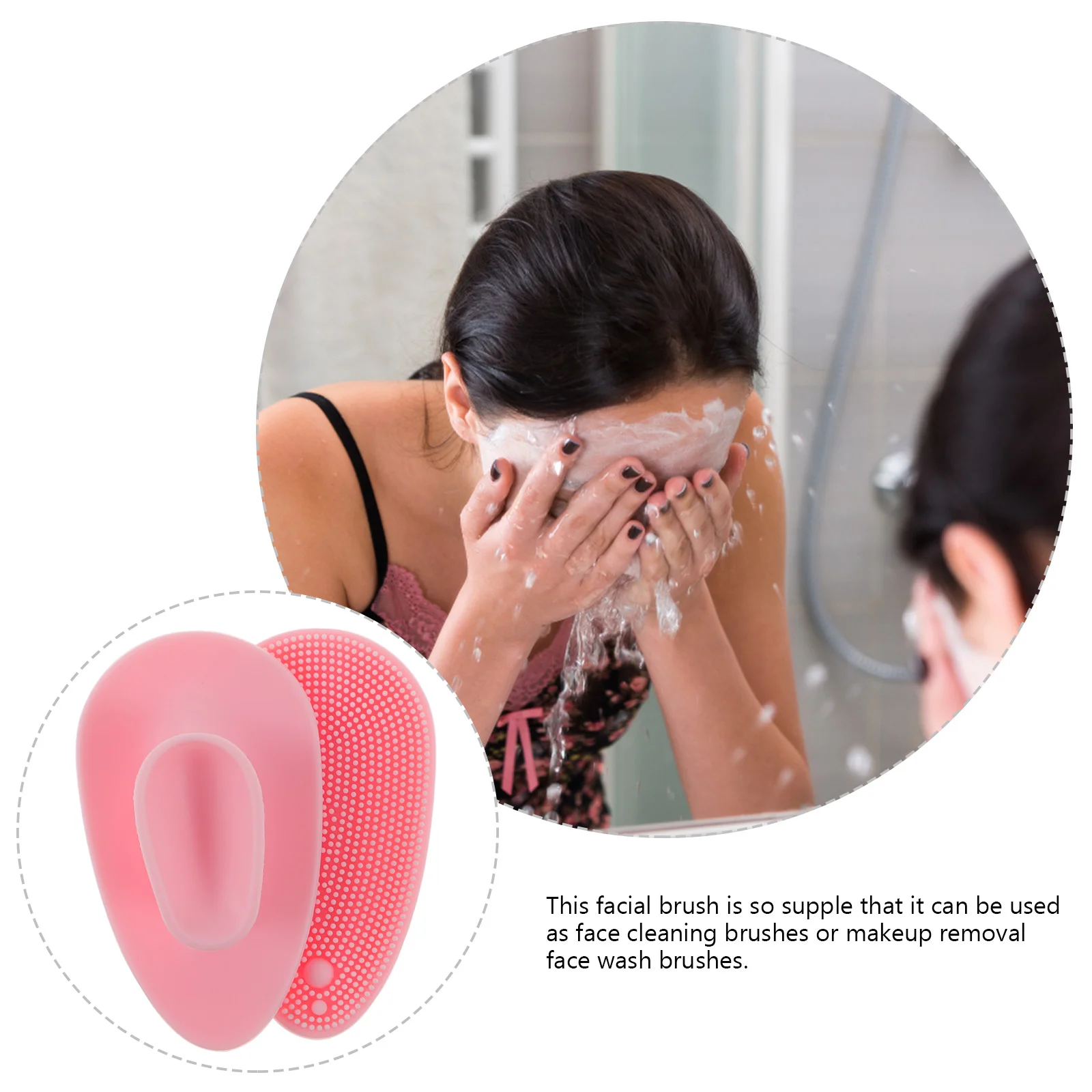 Face Scrubber for Men Silicone Brush Exfoliator Cleansing and Exfoliating Facial