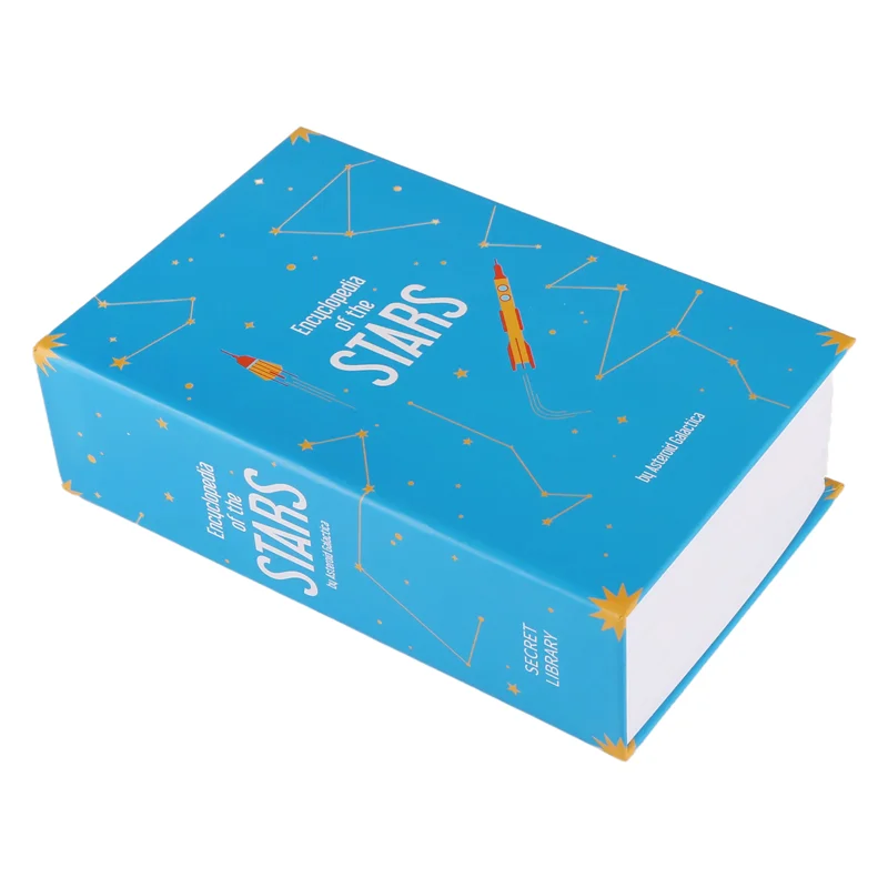 SQPP-Dictionary Book Safe Storage Box,  Safe With 3 Digital Combination Lock, Anti-Theft Safe Secret Box