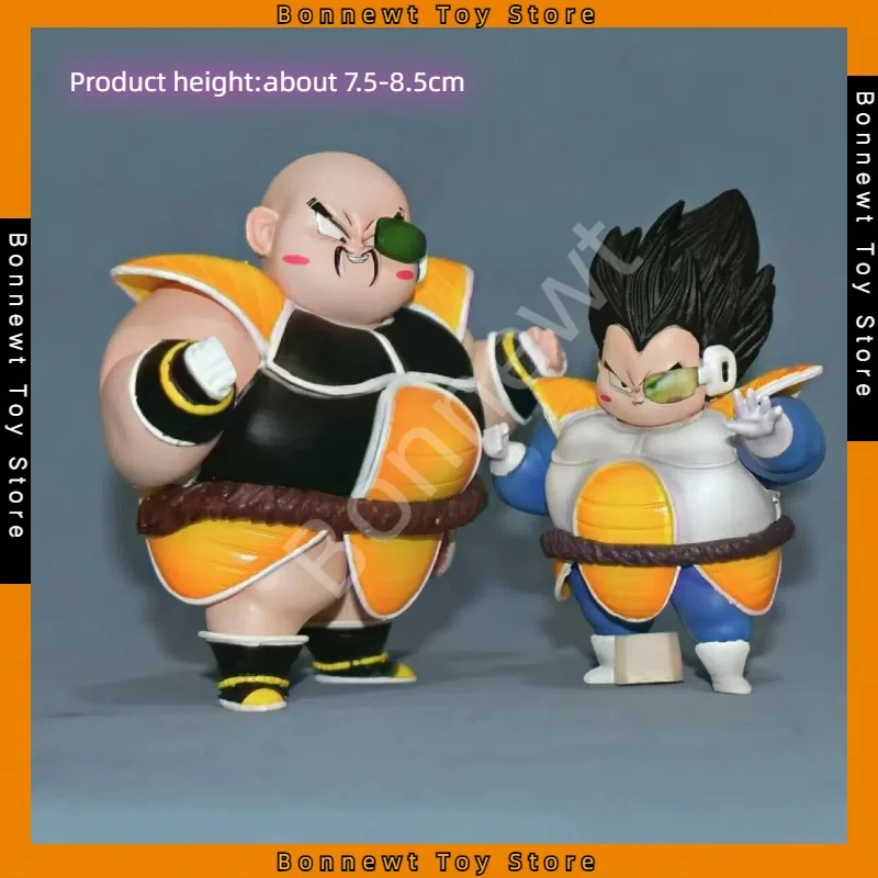 2Types Dragon Ball Fat Vegeta Nappa First Appearance Tsundere Figure Car Ornament Figure For Children's Gifts