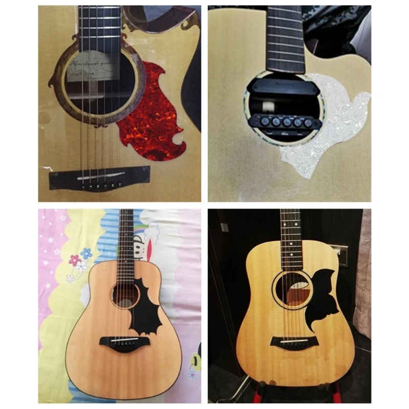 1Pc Pickguard Blank Sheet Celluloid PVC Muticolor Acoustic Guitar Pick Guard Blank Material Sheet Self-Adhesive 20x17cm view 2