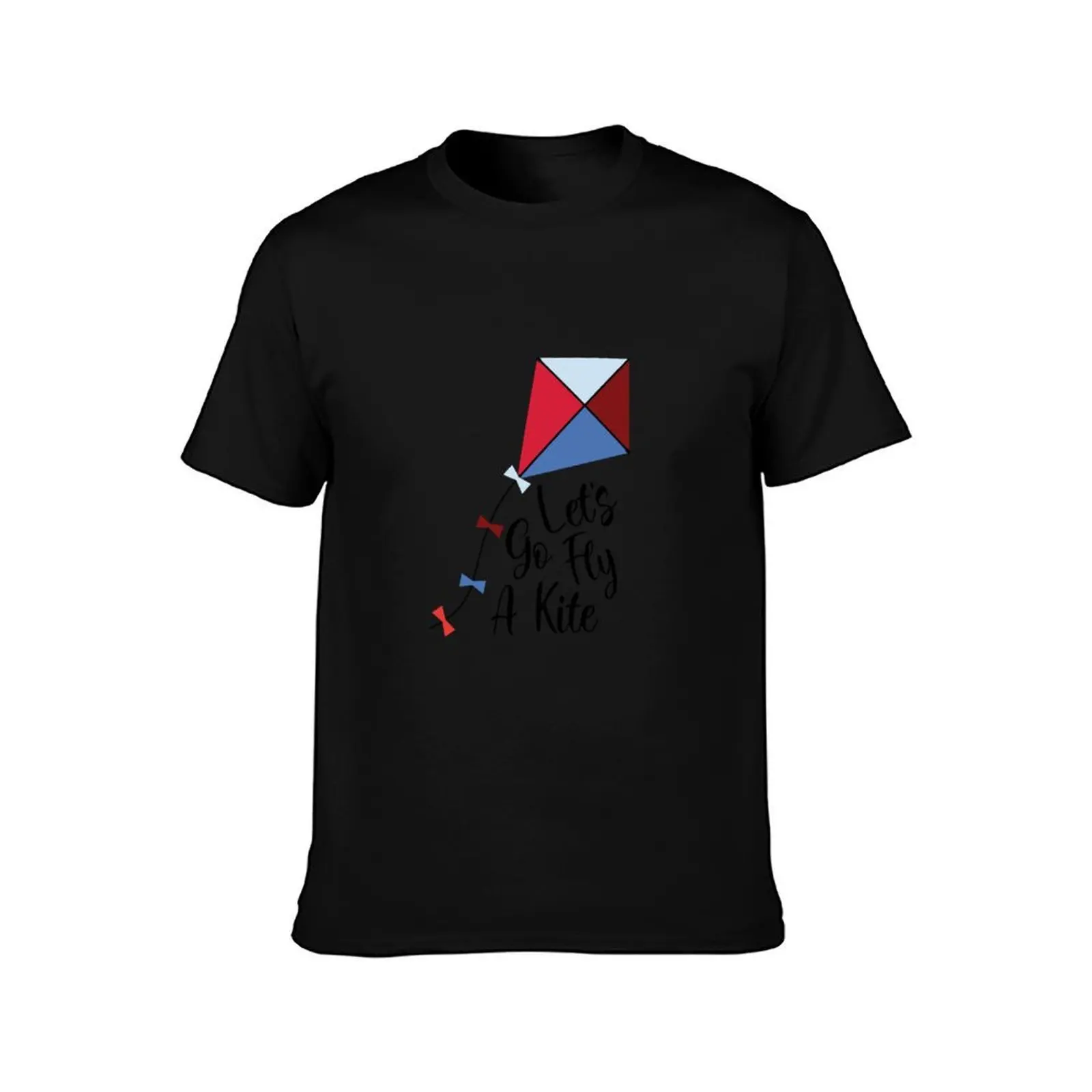 Let's Go Fly A Kite T-Shirt Casual Breathable Short Sleeve Top T-Shirt