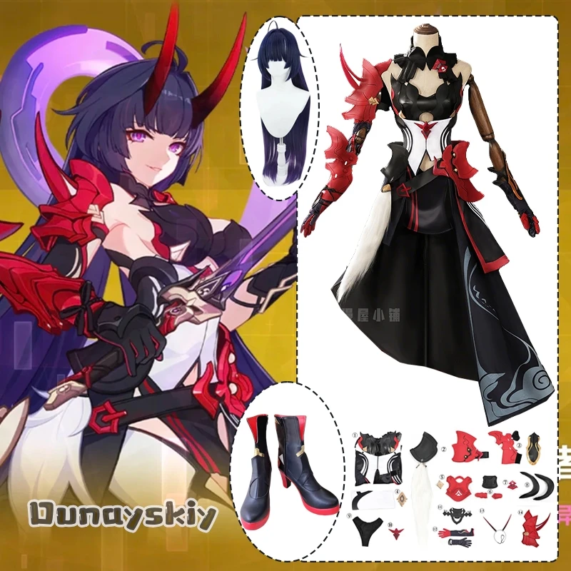 

Raiden Mei Cosplay Game Honkai Impact 3: Raiden Mei Herrscher of Thunder Costume Raiden Mei Wig Jewelry Disguise Uniform 코스프레-