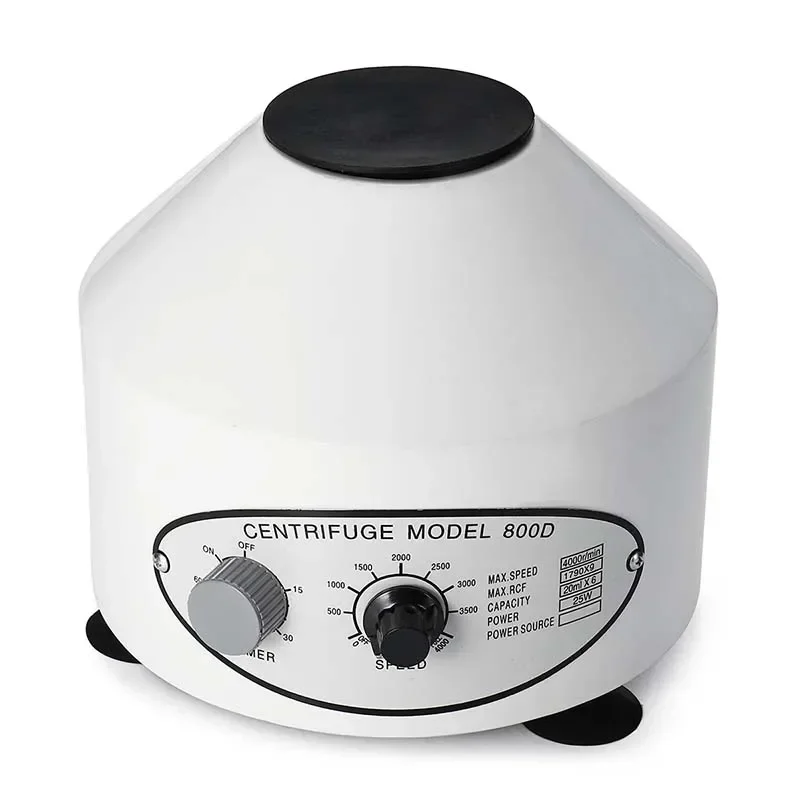 220V 25W Timing Function Electric Centrifuge Serum Separat 4000r/min Laboratory Lab Medical Practice Desktop Centrifuge Machine
