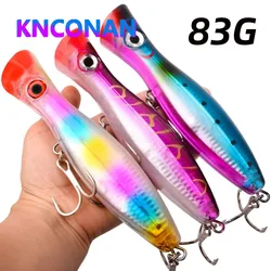 165mm 83g Big Popper Fishing Lures Twitch Wobbler Artificial Hard Baits Saltwater Trolling Surface Topwater Swimbait Equipment