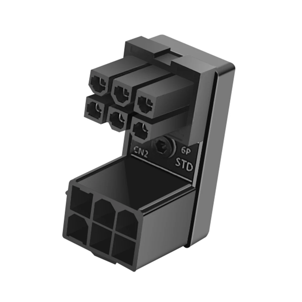 데스크탑 그래픽 카드 지지대 하드 드라이브 케이블 커넥터, ATX 8 핀 6 핀 암-8 핀 6 핀 수 180 도 어댑터