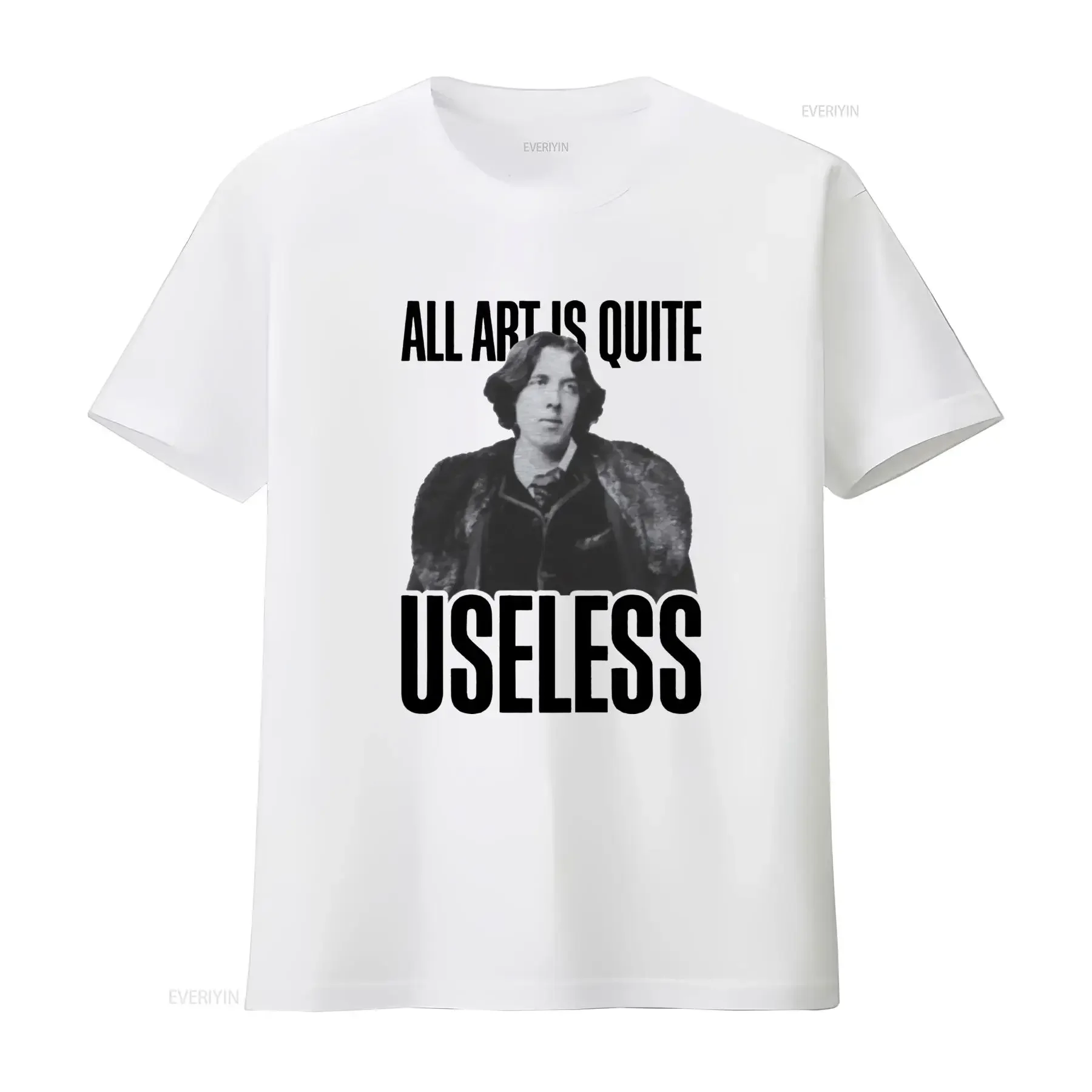 All Art Is Useless Oscar Wilde Vintage Style T shirt 3NU6 vintage Washed Slightly Casual Versatile Comfortable graphic Soft